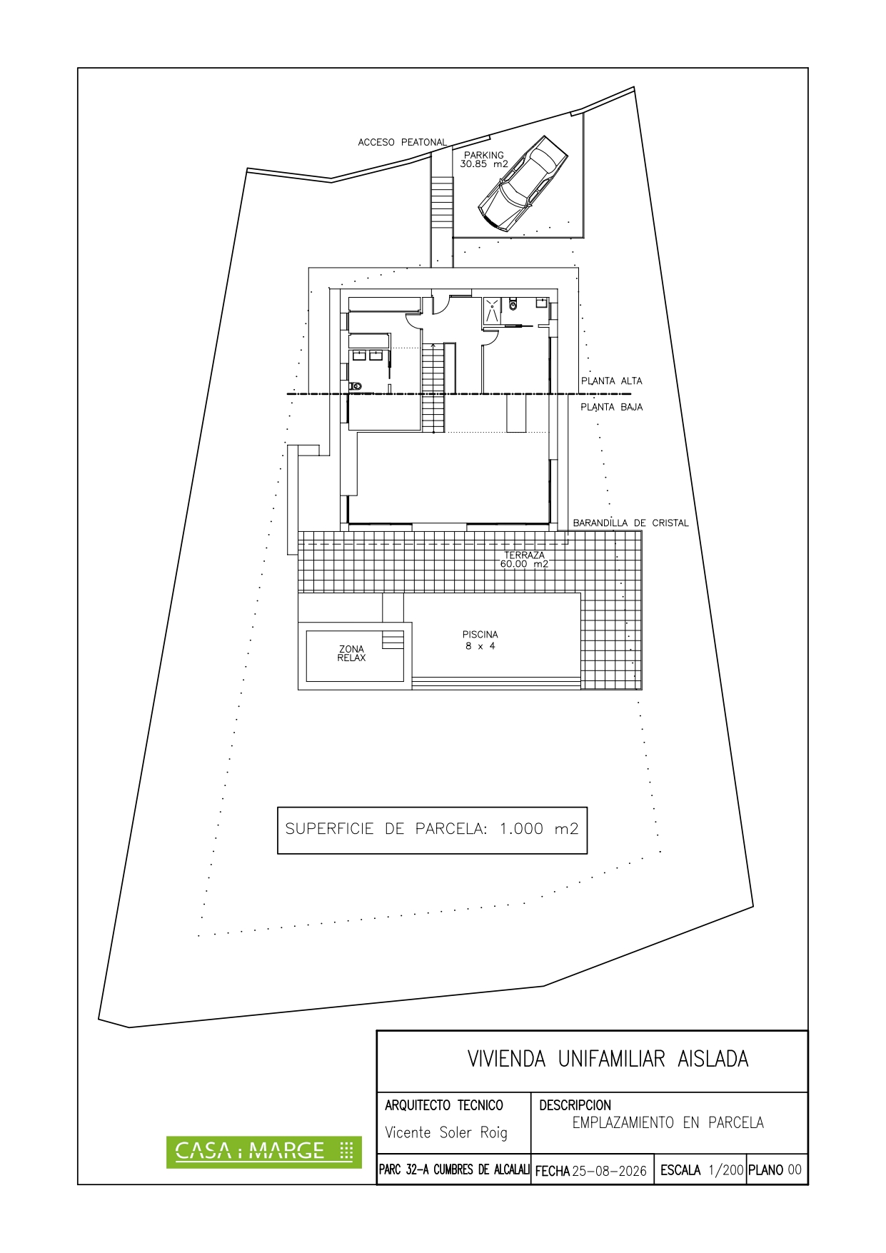 011174 - Proyecto de chalet de diseño moderno y minimalista en venta en el Valle de Jalón